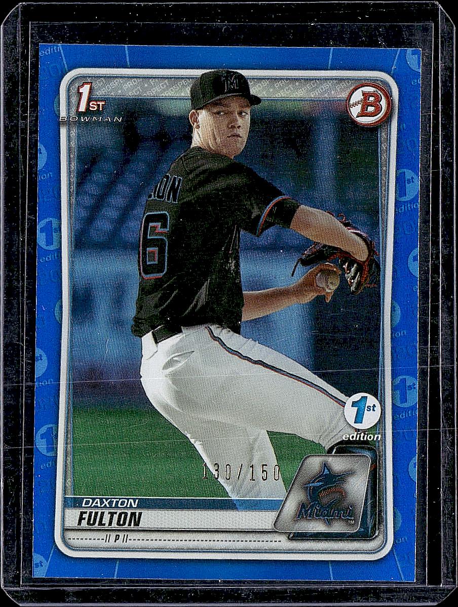 2020 Bowman Draft #BD-131 Daxton Fulton Blue #/150