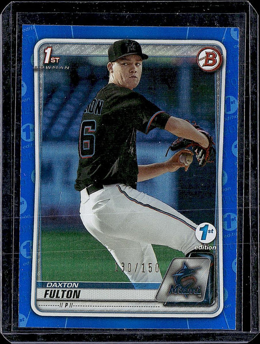 2020 Bowman Draft #BD-131 Daxton Fulton Blue #/150