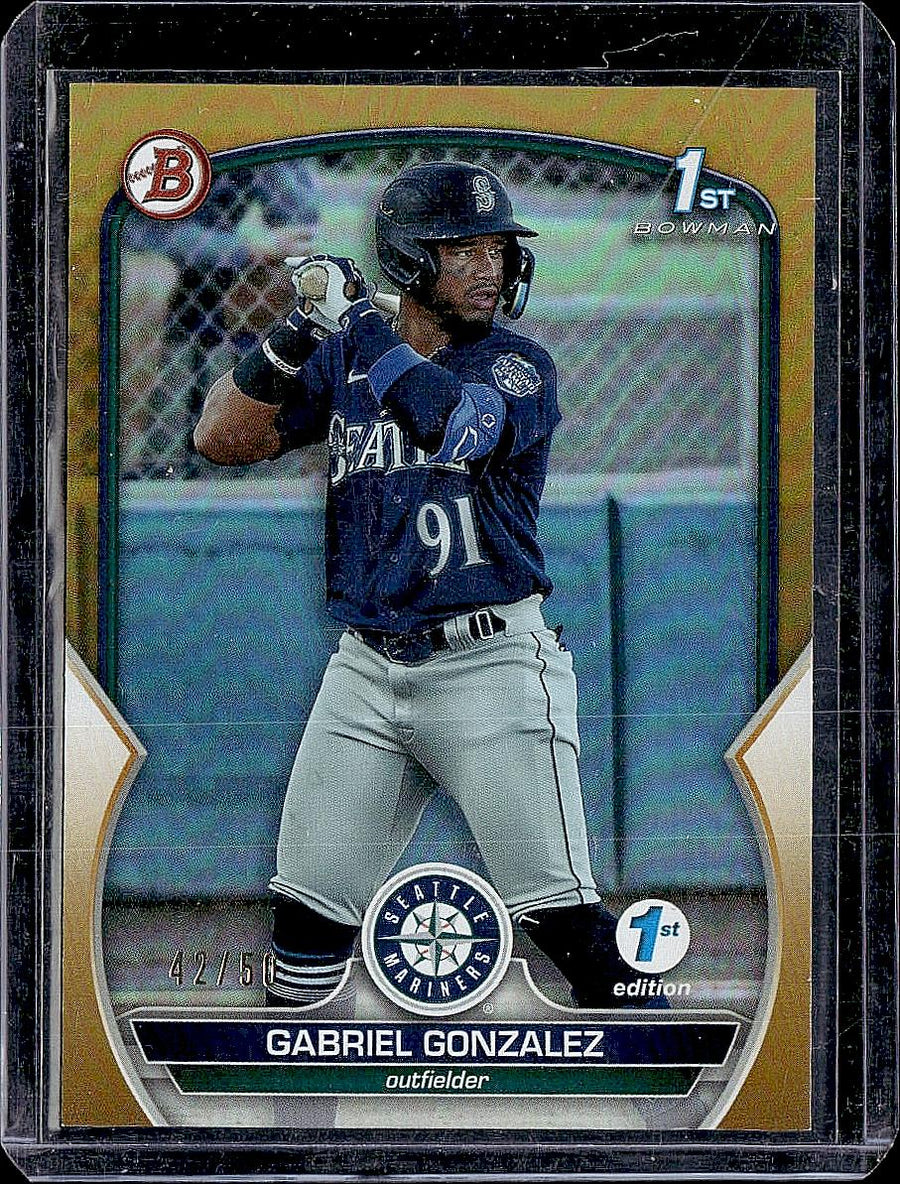 2023 Bowman 1st Edition #BPPF-133 Gabriel Gonzalez Gold Foil #/50