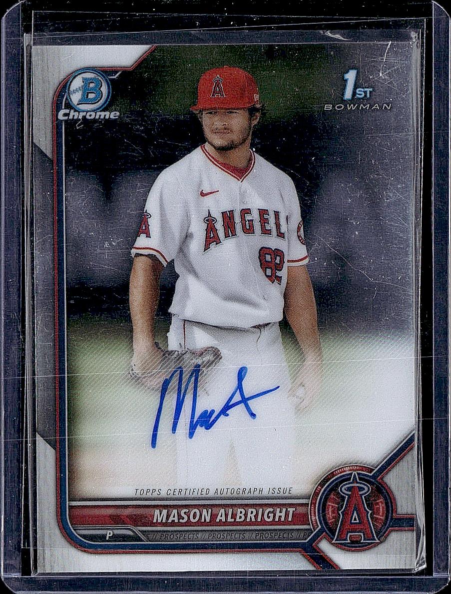 2022 Bowman #CPA-MA Mason Albright Chrome Prospects Autographs