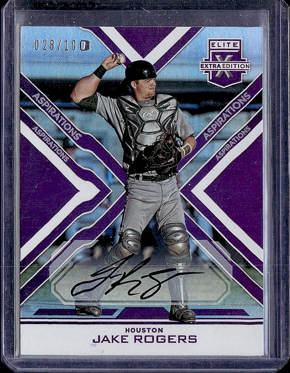 2016 Panini Elite Extra Edition #76 Jake Rogers Autographs Purple #/100