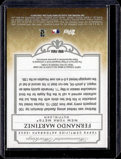 2011 Topps Marquee #MM-FMA Fernando Martinez M.M.Autographs #/600