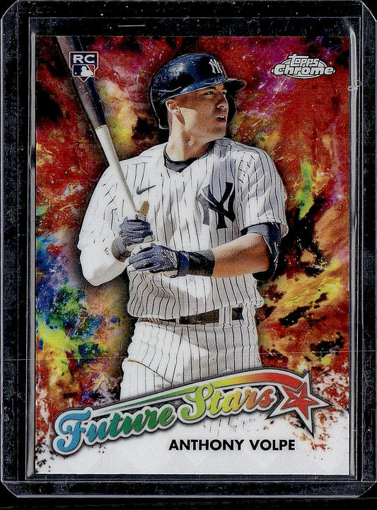 2023 Topps Chrome Logofractor Edition #FS-11 Anthony Volpe Future Stars