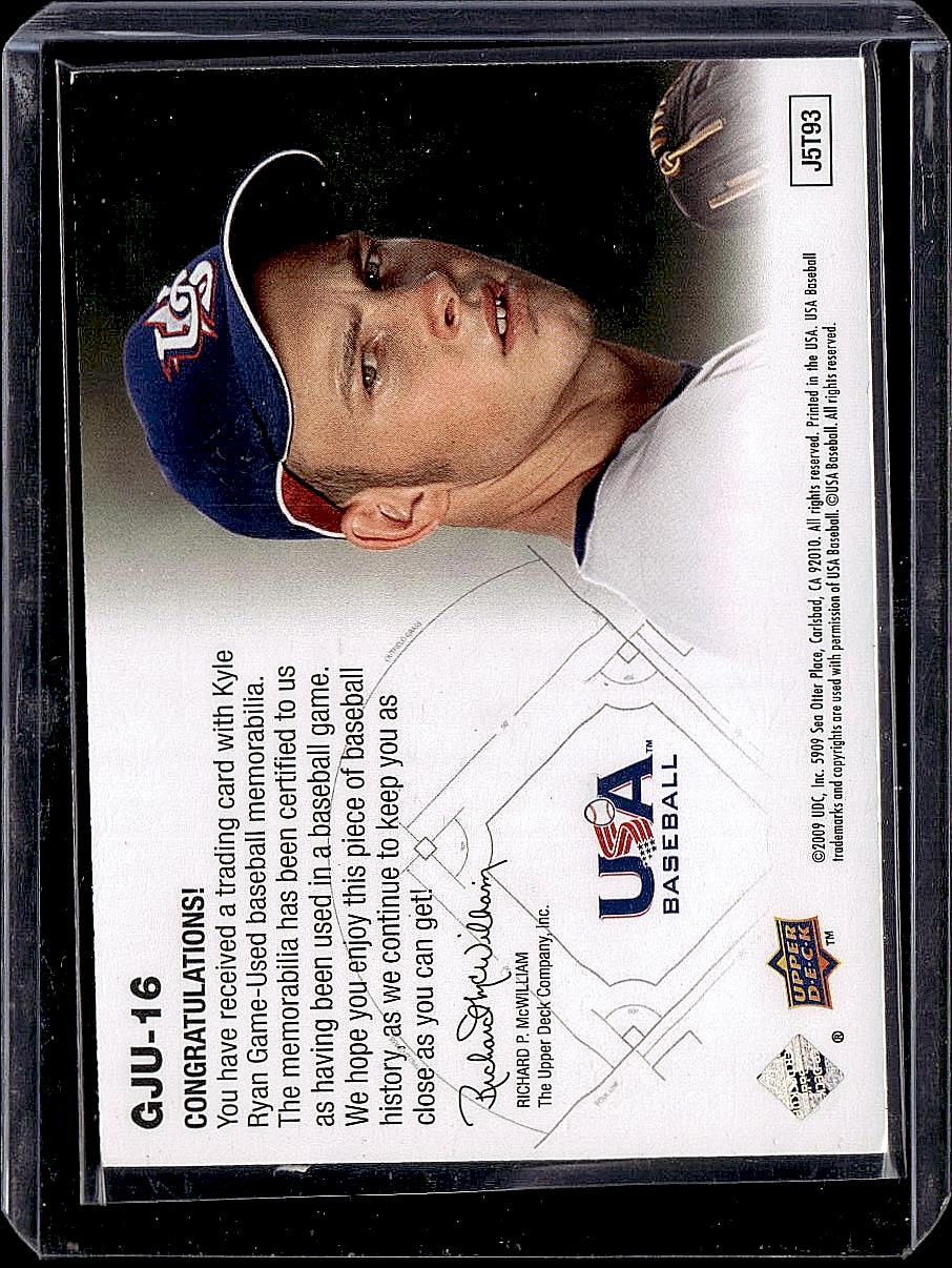 2009 Upper Deck Signature Stars #GJU-16 Kyle Ryan USA Star Prospects Jerseys