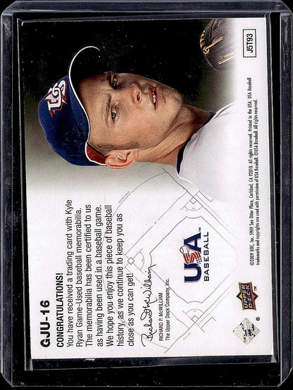 2009 Upper Deck Signature Stars #GJU-16 Kyle Ryan USA Star Prospects Jerseys