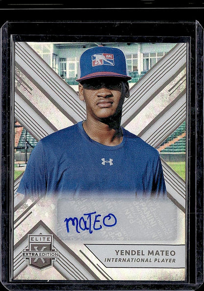 2018 Panini Elite Extra Edition #190 Yendel Mateo Autographs