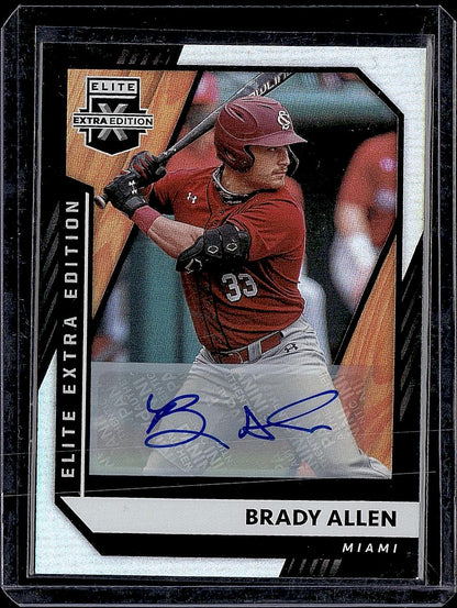 2021 Panini Elite Extra Edition #149 Brady Allen Prime Numbers A #/218