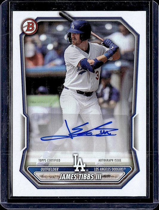 2026 Bowman #BPA-JT James Tibbs III Prospect Autographs
