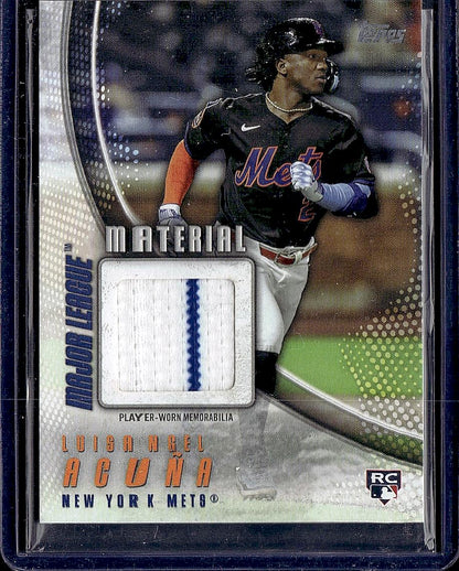 2025 Topps Update #MMU-LA Luisangel Acuña Major League Materials Blue