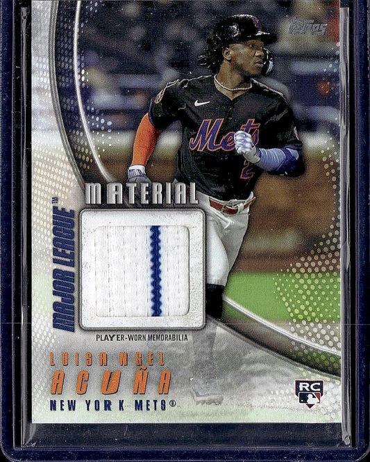 2025 Topps Update #MMU-LA Luisangel Acuña Major League Materials Blue