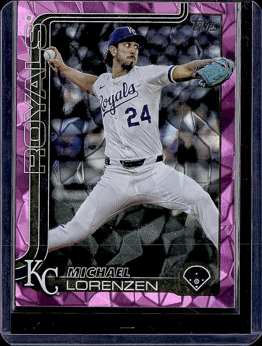 2025 Topps Update #US222 Michael Lorenzen Pink Diamante Foil