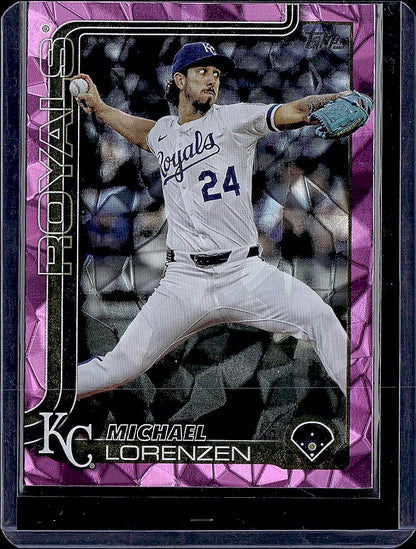 2025 Topps Update #US222 Michael Lorenzen Pink Diamante Foil