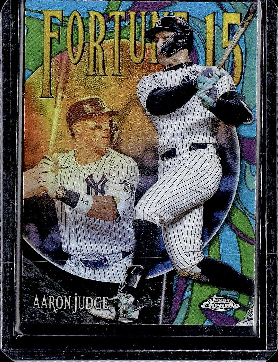 2025 Topps Chrome #F15-1 Aaron Judge Fortune 15