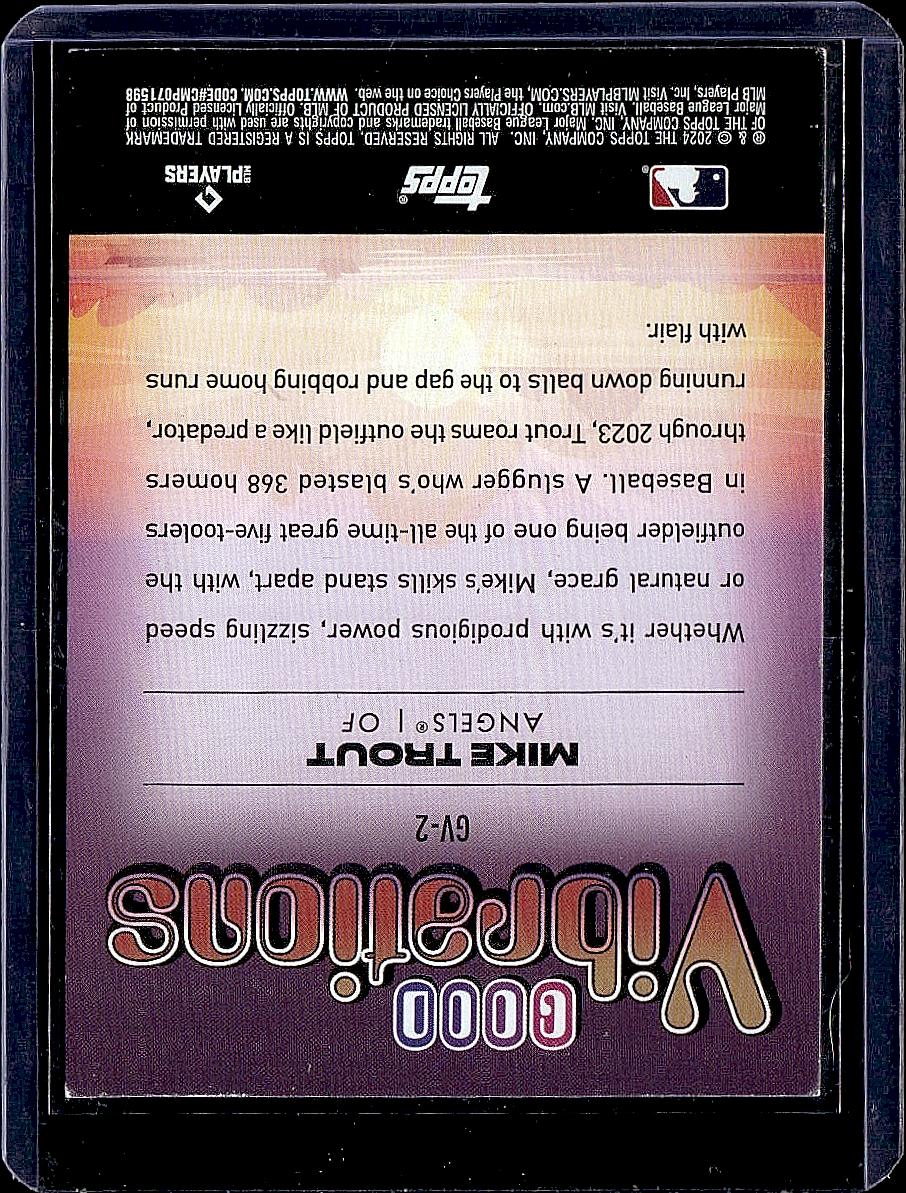 2024 Topps Big League #GV-2 Mike Trout Good Vibrations