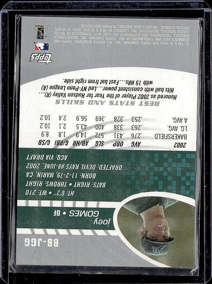 2003 Bowman's Best #BB-JGG Joey Gomes