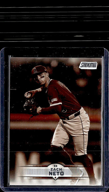 2025 Stadium Club #37 Zach Neto Sepia