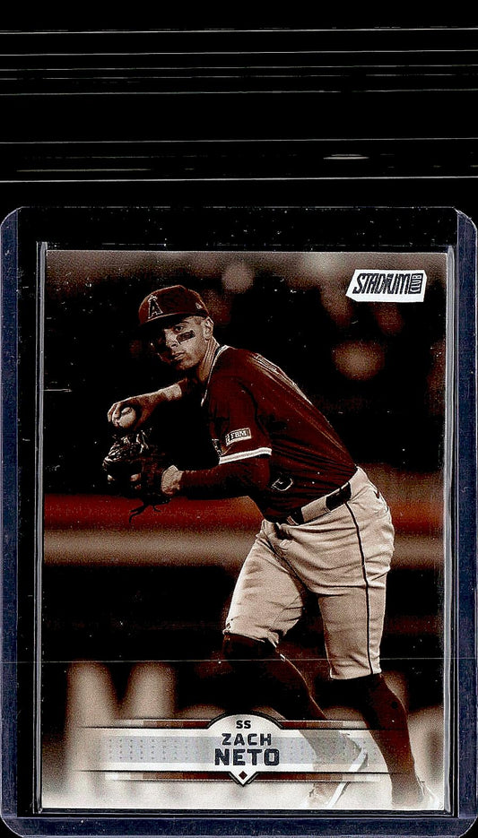 2025 Stadium Club #37 Zach Neto Sepia