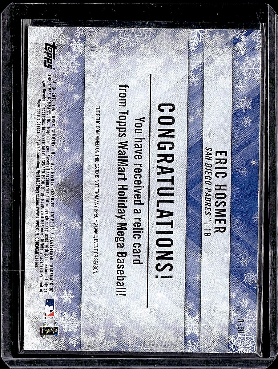 2018 Topps Holiday #R-EH Eric Hosmer Snow Flakes