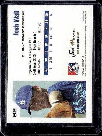 2006 Just Autographs #62 Josh Wall Signatures