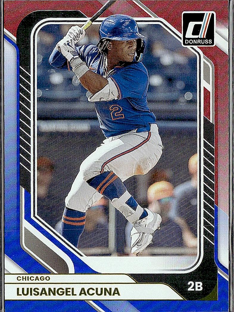 2026 Donruss #8 Luisangel Acuna Red and Blue