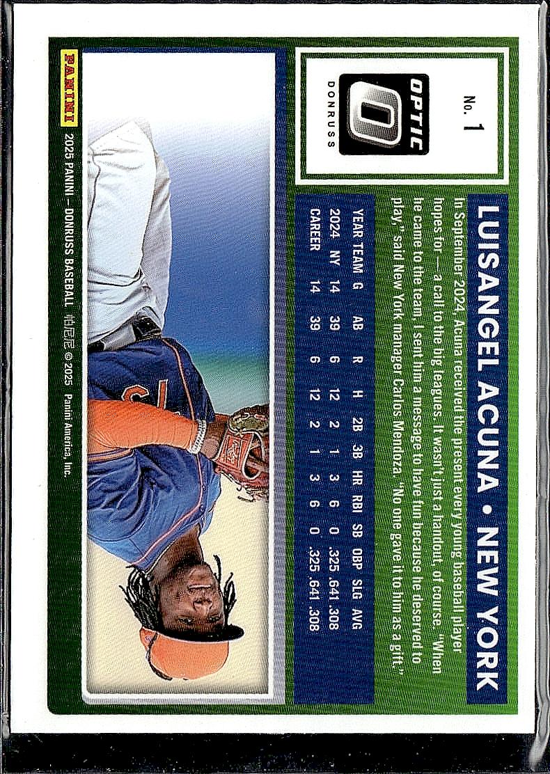 2025 Donruss #1 Luisangel Acuna Optic