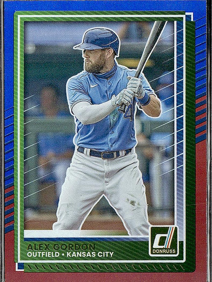 2025 Donruss #16 Alex Gordon Red and Blue