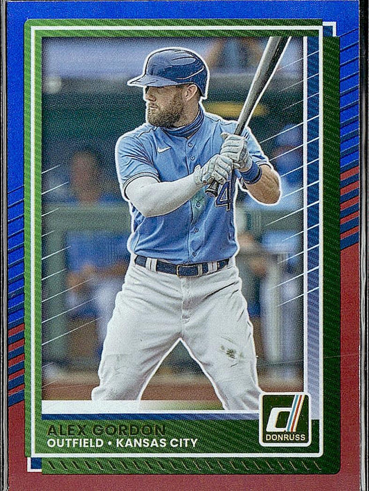 2025 Donruss #16 Alex Gordon Red and Blue
