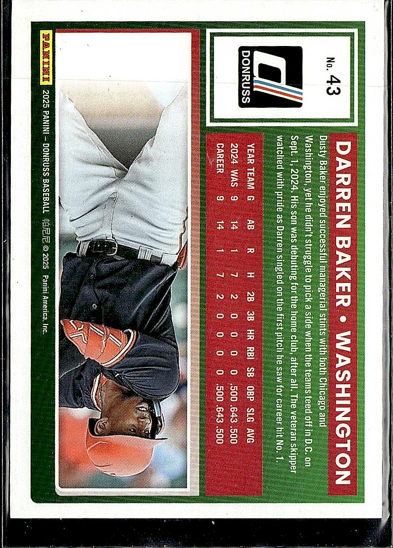 2025 Donruss #43 Darren Baker