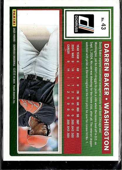 2025 Donruss #43 Darren Baker