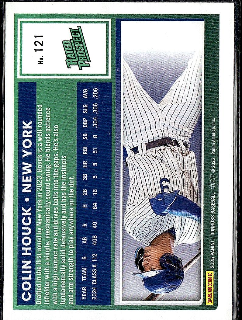 2025 Donruss #121 Colin Houck Liberty