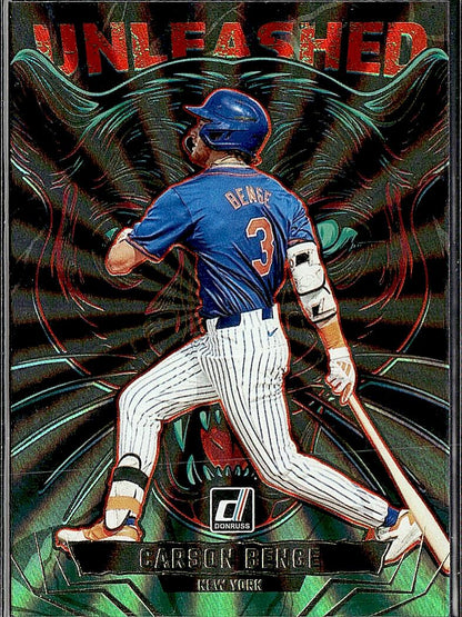 2025 Donruss #18 Carson Benge Unleashed Green Laser