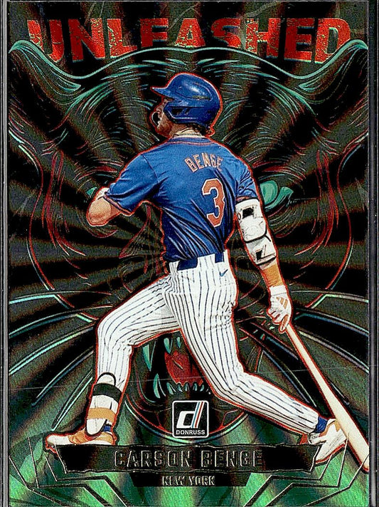 2025 Donruss #18 Carson Benge Unleashed Green Laser
