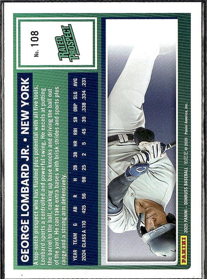 2025 Donruss #108 George Lombard Jr. Holo