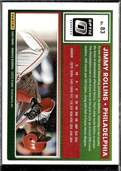 2025 Donruss #83 Jimmy Rollins Optic