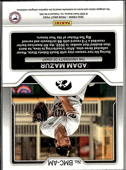 2022 Panini Prizm Draft Picks #BMC-AM Adam Mazur Big Man on Campus