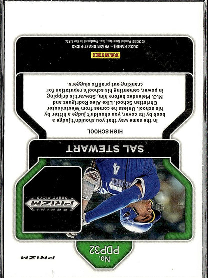 2022 Panini Prizm Draft Picks #PDP32 Sal Stewart Black