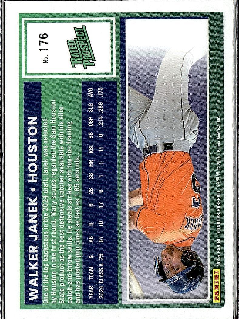 2025 Donruss #176 Walker Janek Optic