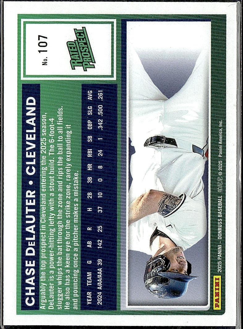 2025 Donruss #107 Chase DeLauter Optic