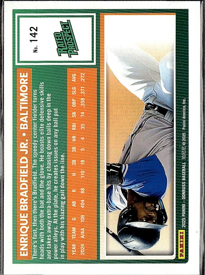 2025 Donruss #142 Enrique Bradfield Jr. Rockets