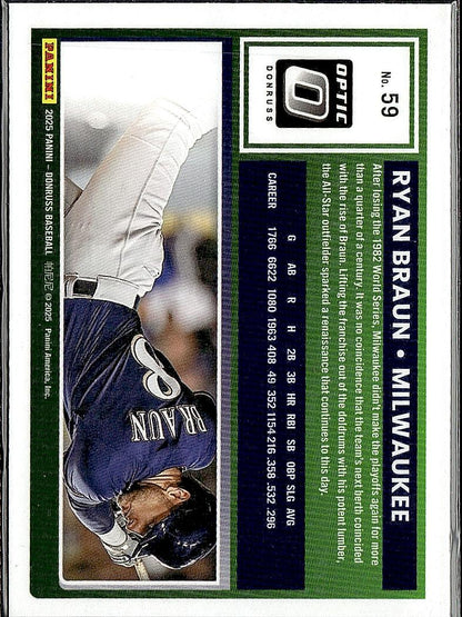 2025 Donruss #59 Ryan Braun Optic