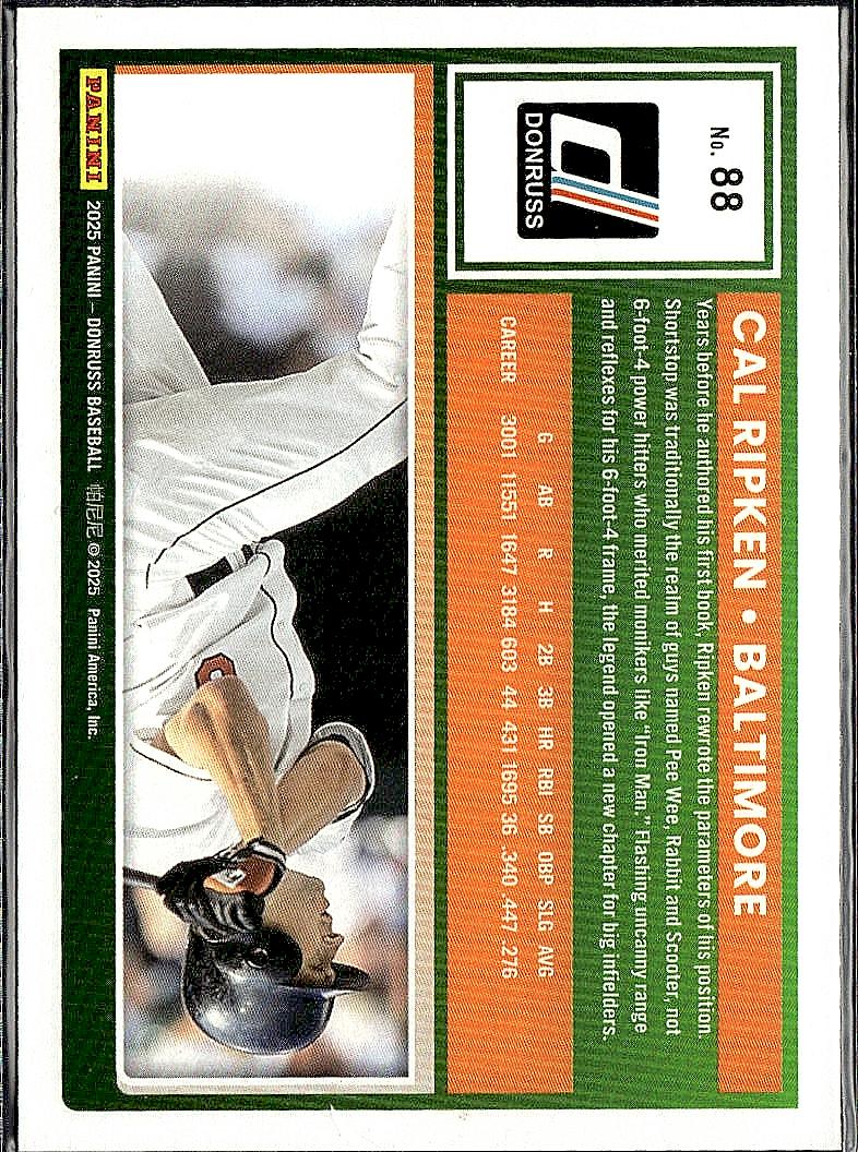 2025 Donruss #88 Cal Ripken Holo