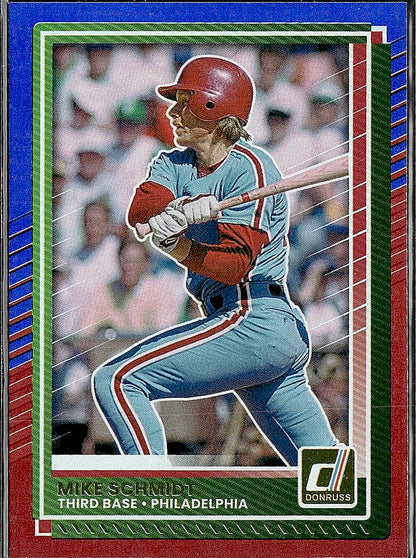 2025 Donruss #82 Mike Schmidt Red and Blue