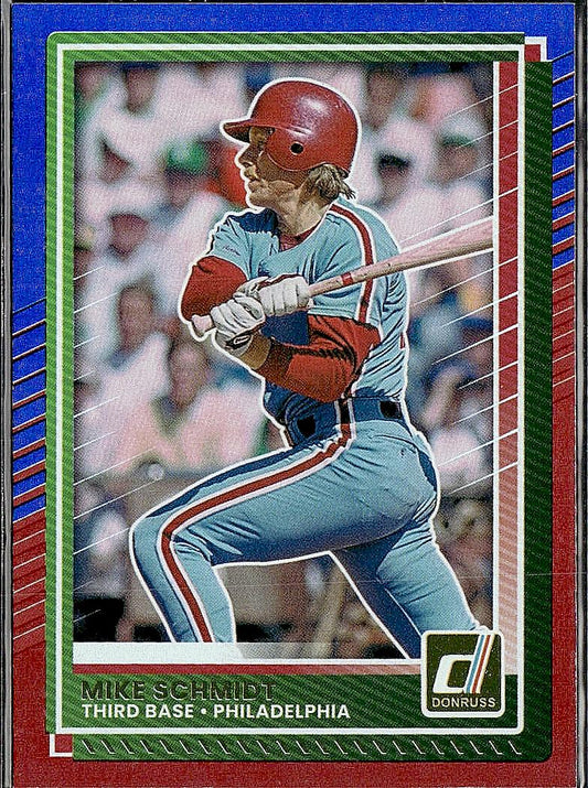 2025 Donruss #82 Mike Schmidt Red and Blue