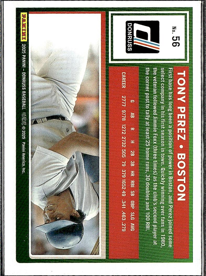 2025 Donruss #56 Tony Perez Red and Blue
