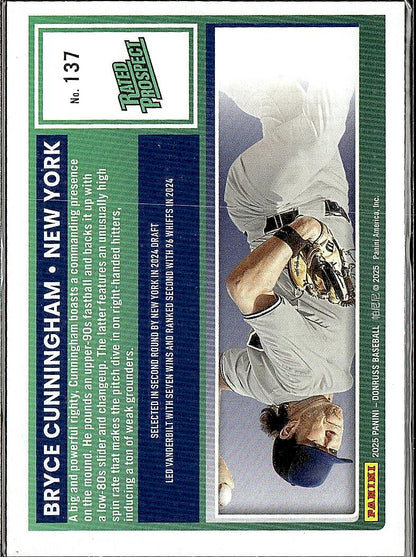 2025 Donruss #137 Bryce Cunningham Holo