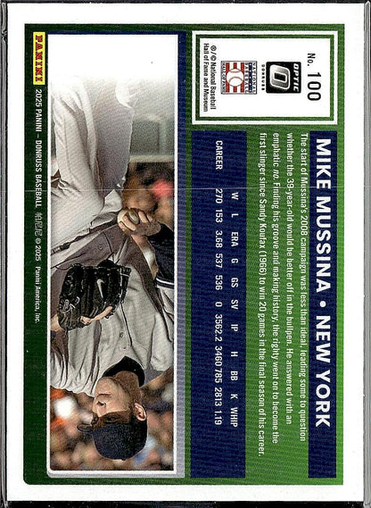 2025 Donruss #100 Mike Mussina Optic