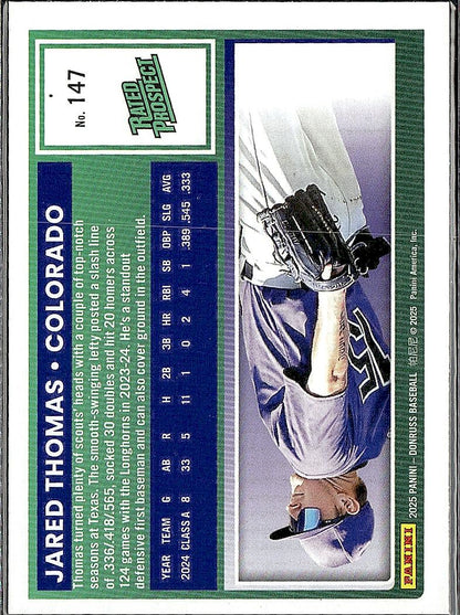 2025 Donruss #147 Jared Thomas Holo