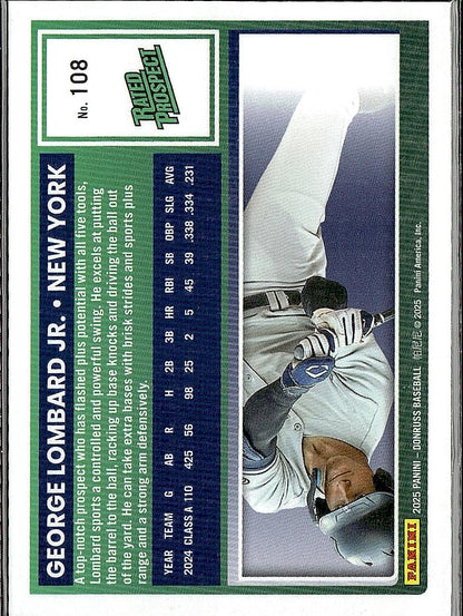 2025 Donruss #108 George Lombard Jr. Optic