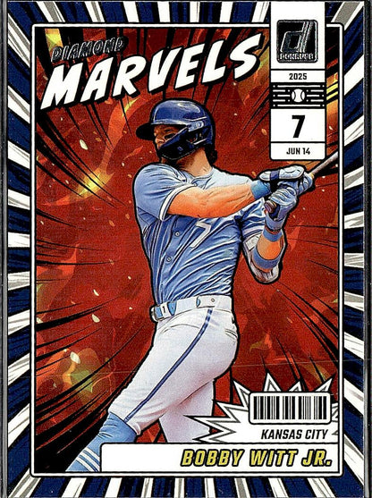 2025 Donruss #9 Bobby Witt Jr. Diamond Marvels