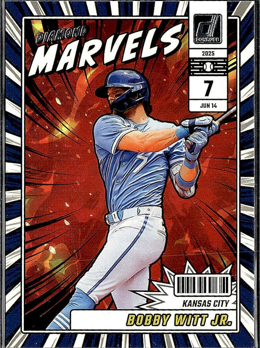 2025 Donruss #9 Bobby Witt Jr. Diamond Marvels